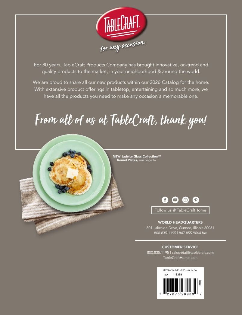 TableCraft Home Housewares Catalog Weekly Ad January 1 - December 31, 2026