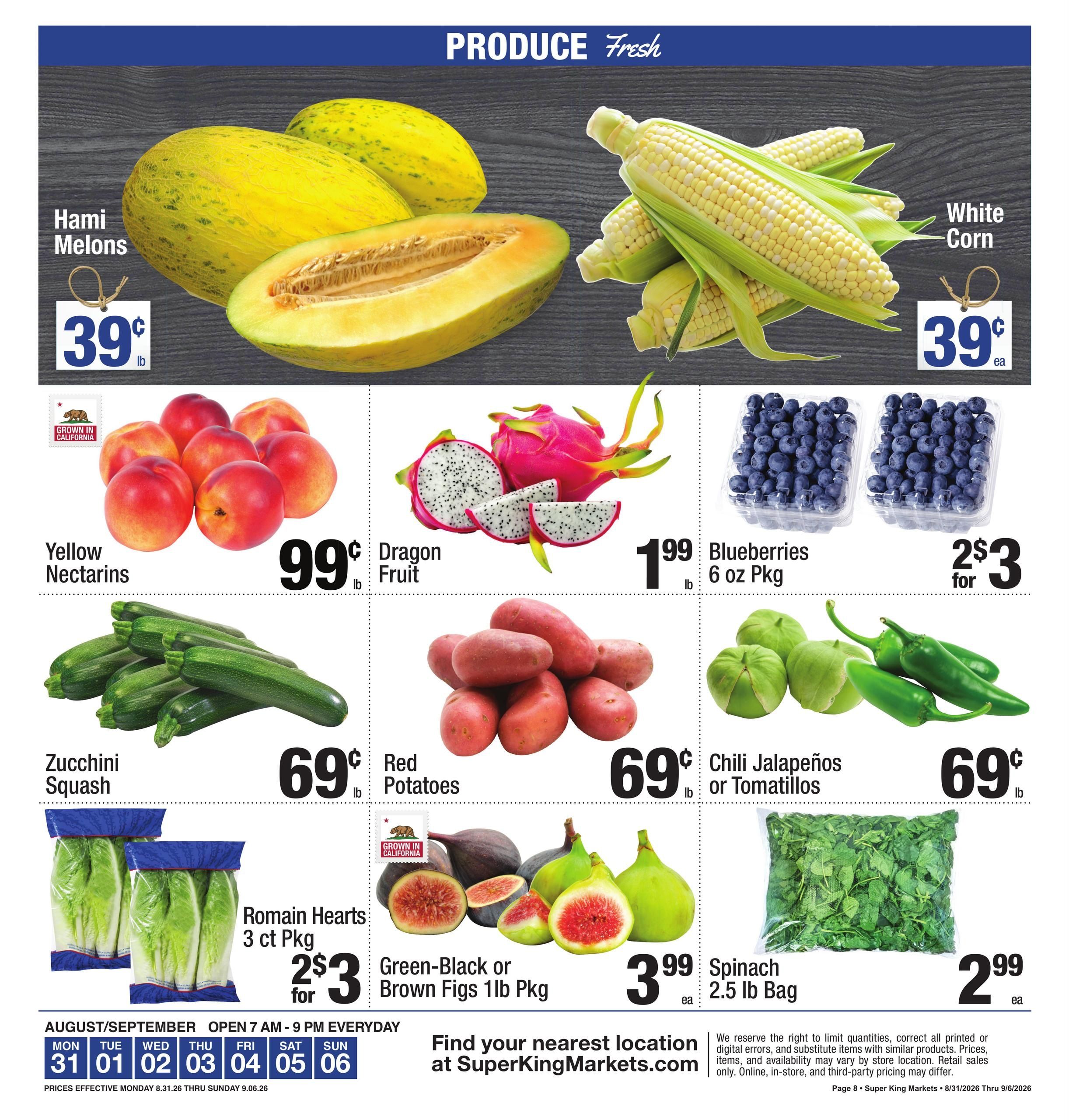 Super King Markets Weekly Ad August 31 - September 6, 2026