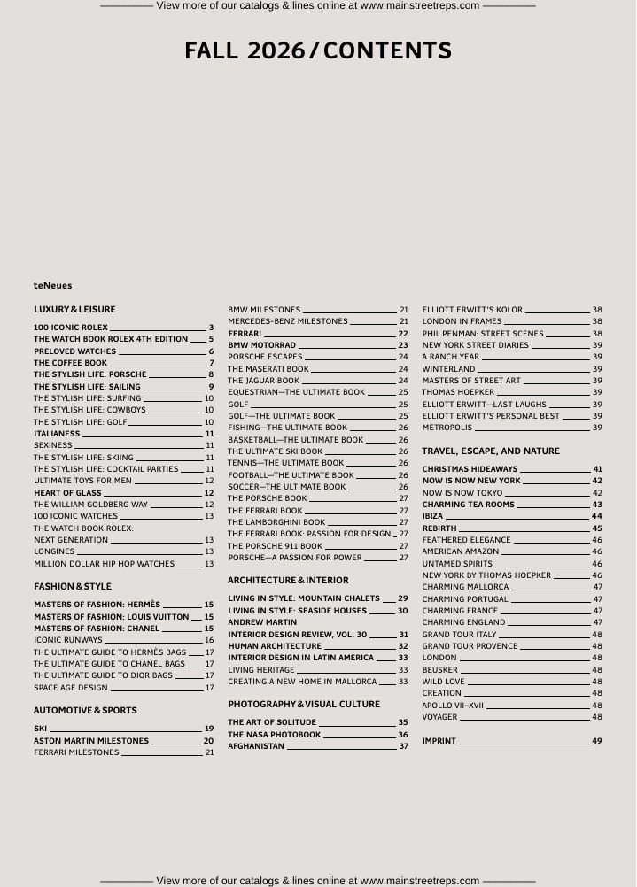 teNeues Fall Books Catalog Weekly Ad January 1 - December 31, 2026