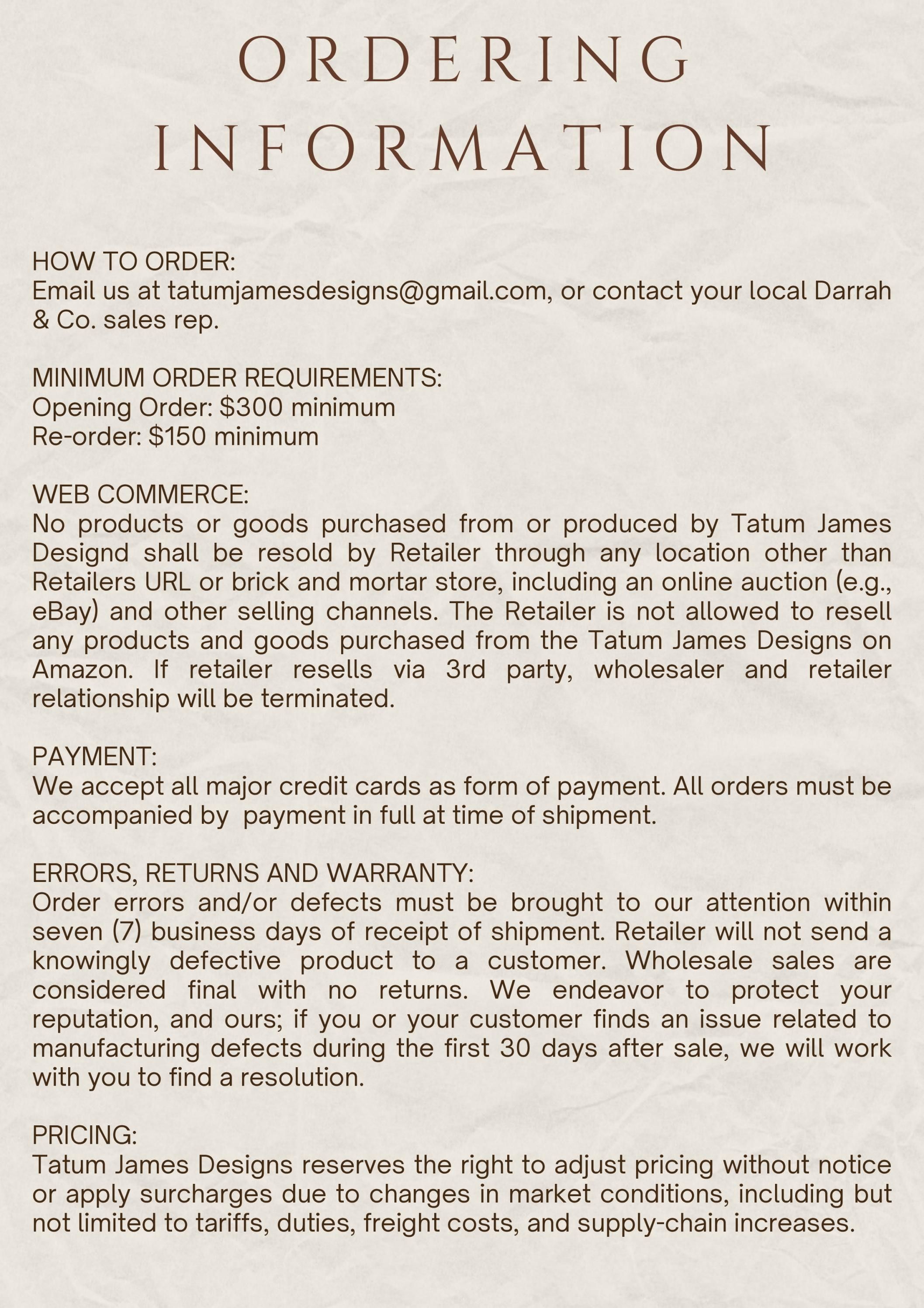 Tatum James Annual Jewelry Catalog Weekly Ad January 1 - December 31, 2026