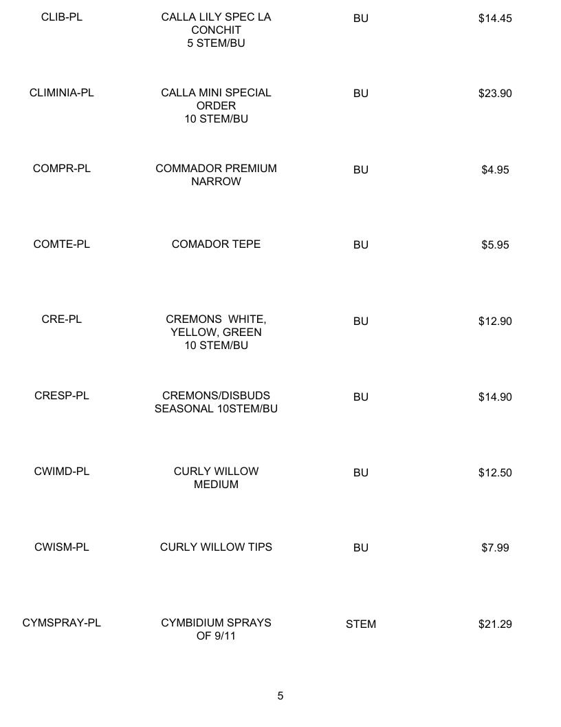 Taylor Wholesale Florist Fall Floral Catalog Weekly Ad January 1 - December 31, 2026