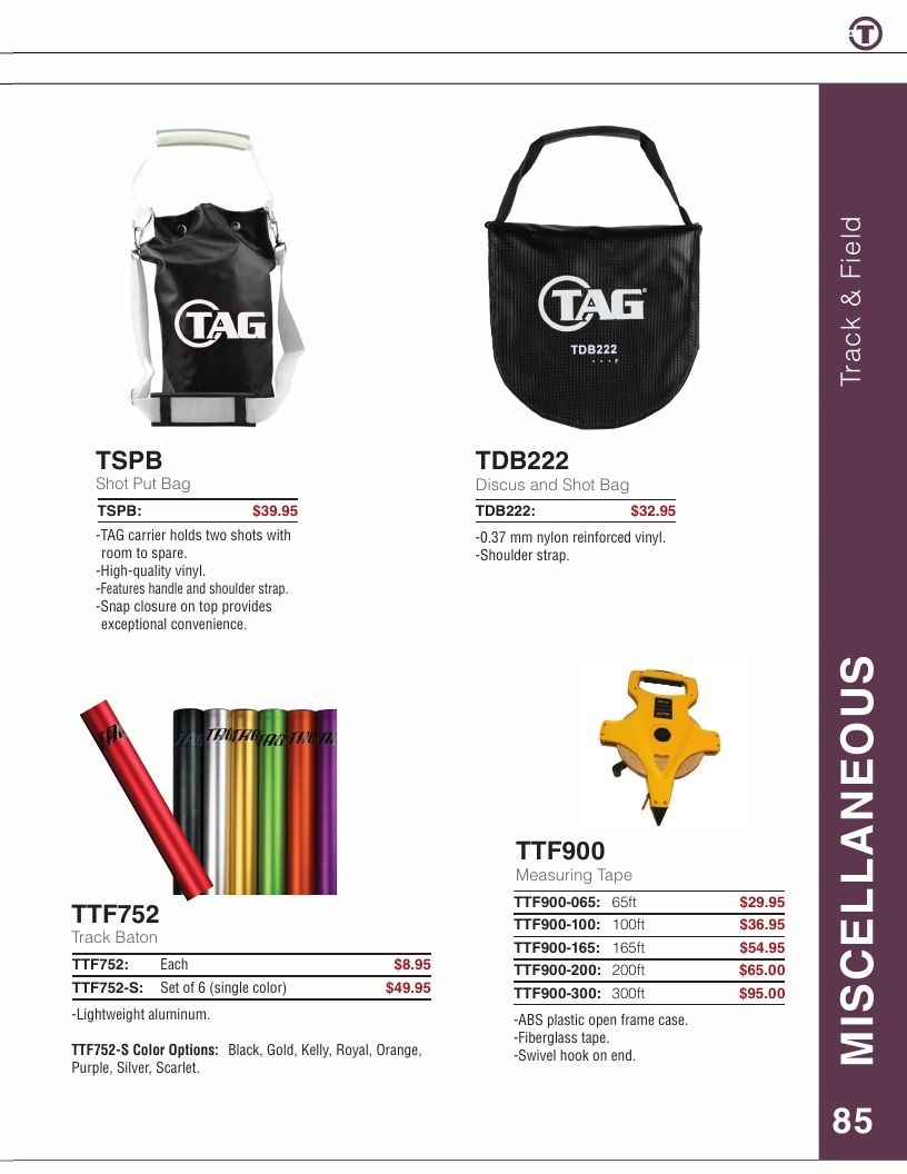 TAG Sportsgear Sports Gear Catalog Weekly Ad January 1, 2026 - December 31, 2027