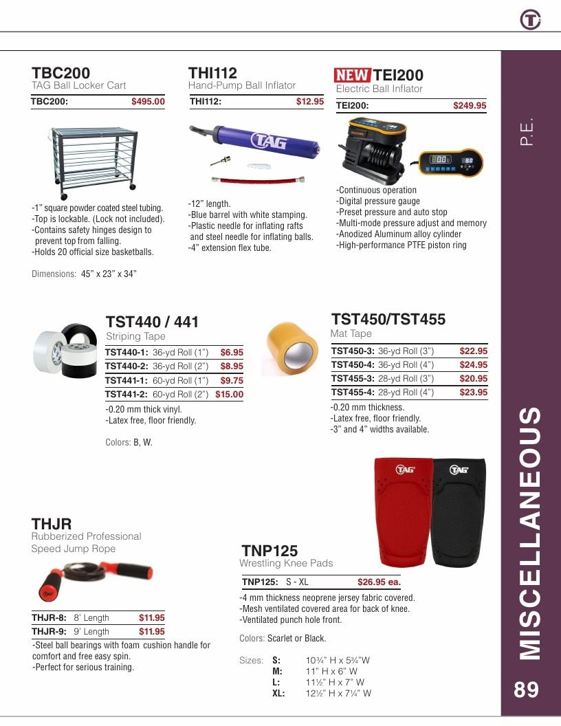 TAG Sportsgear Sports Gear Catalog Weekly Ad January 1, 2026 - December 31, 2027