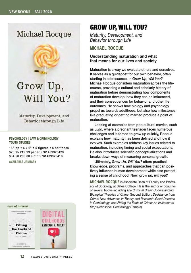 Temple University Press Fall Books Catalog Weekly Ad January 1 - December 31, 2026