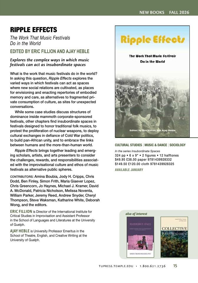 Temple University Press Fall Books Catalog Weekly Ad January 1 - December 31, 2026