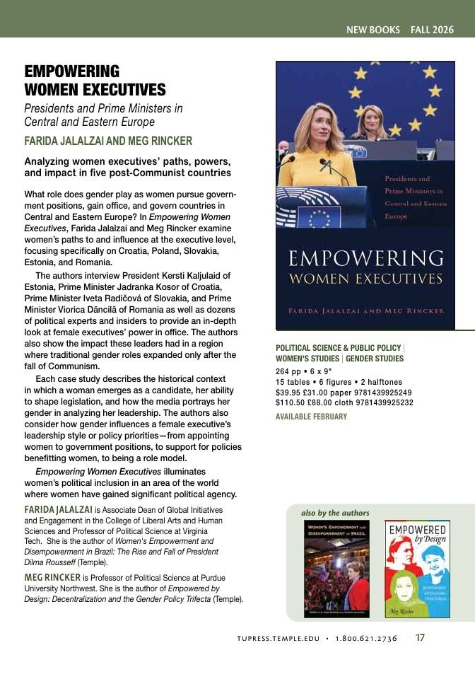 Temple University Press Fall Books Catalog Weekly Ad January 1 - December 31, 2026