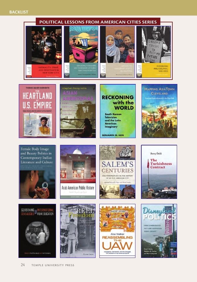 Temple University Press Fall Books Catalog Weekly Ad January 1 - December 31, 2026