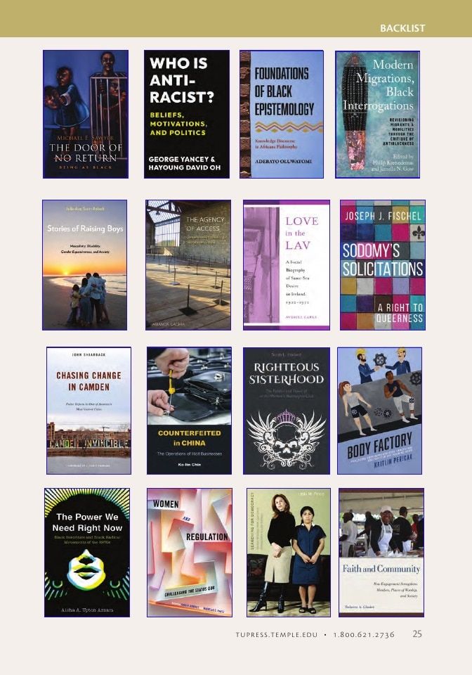 Temple University Press Fall Books Catalog Weekly Ad January 1 - December 31, 2026