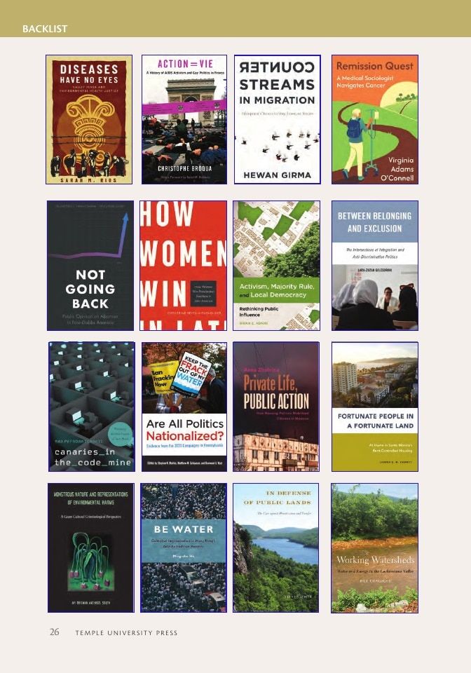 Temple University Press Fall Books Catalog Weekly Ad January 1 - December 31, 2026