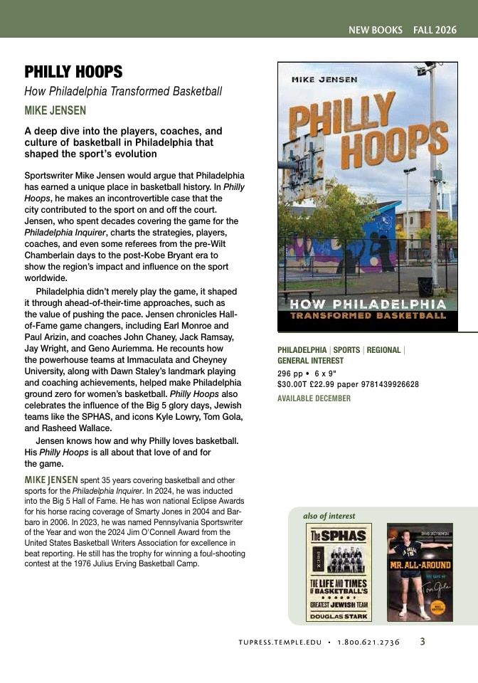 Temple University Press Fall Books Catalog Weekly Ad January 1 - December 31, 2026
