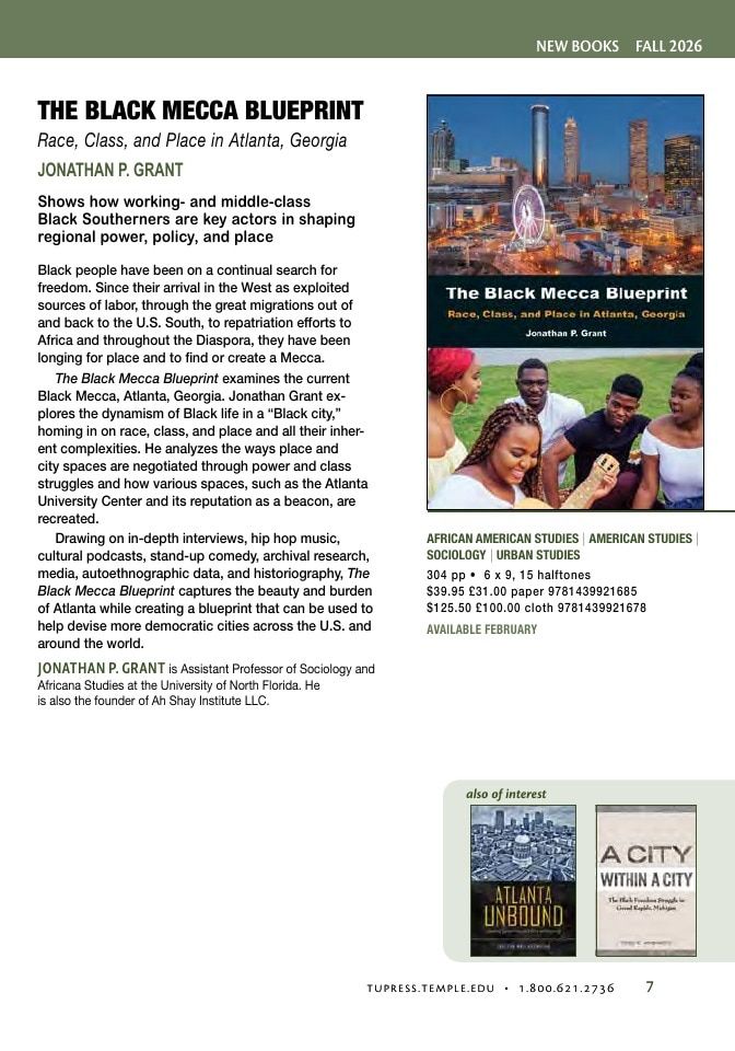 Temple University Press Fall Books Catalog Weekly Ad January 1 - December 31, 2026