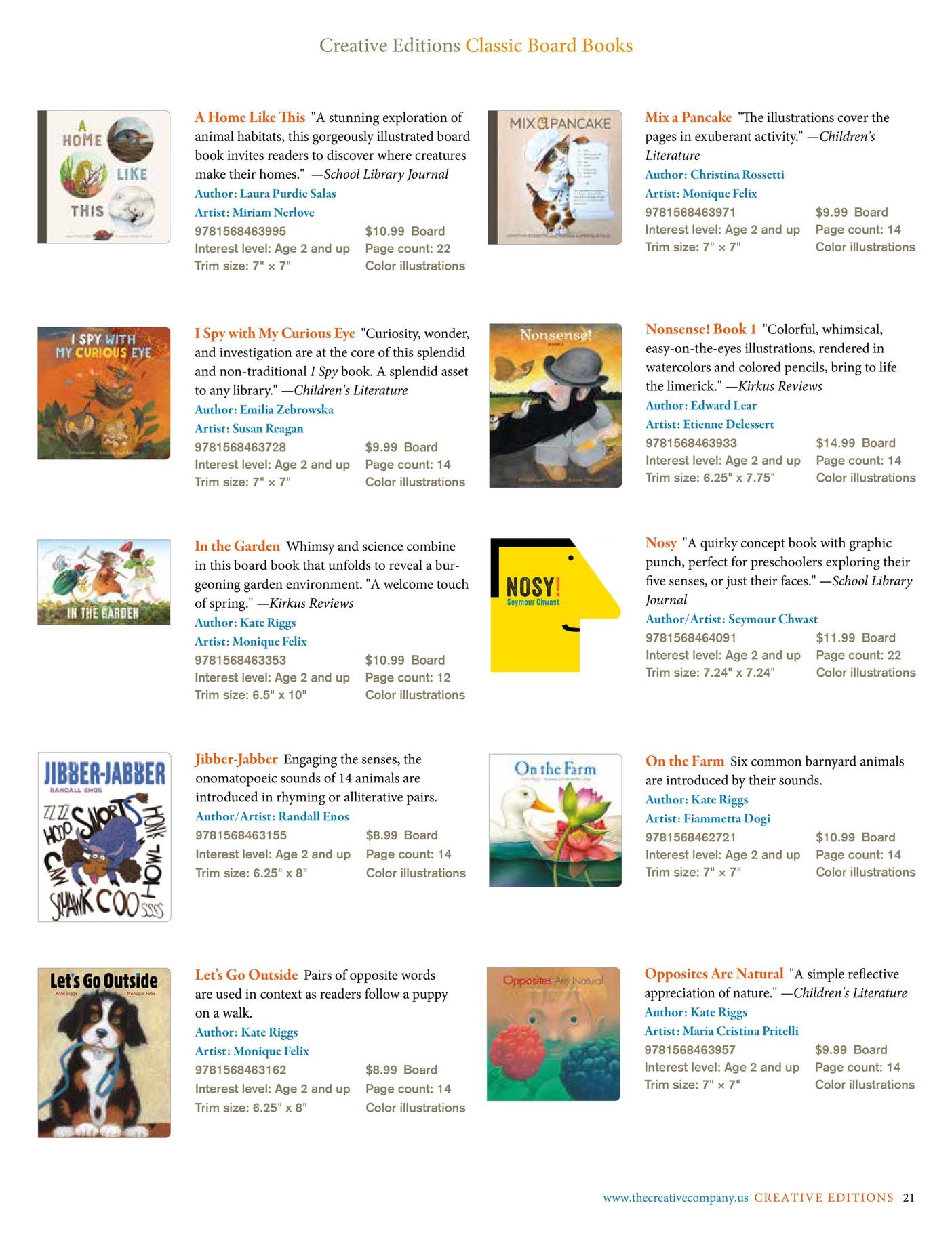 The Creative Company Fall and Winter Children's Books Catalog Weekly Ad January 1 - December 31, 2026