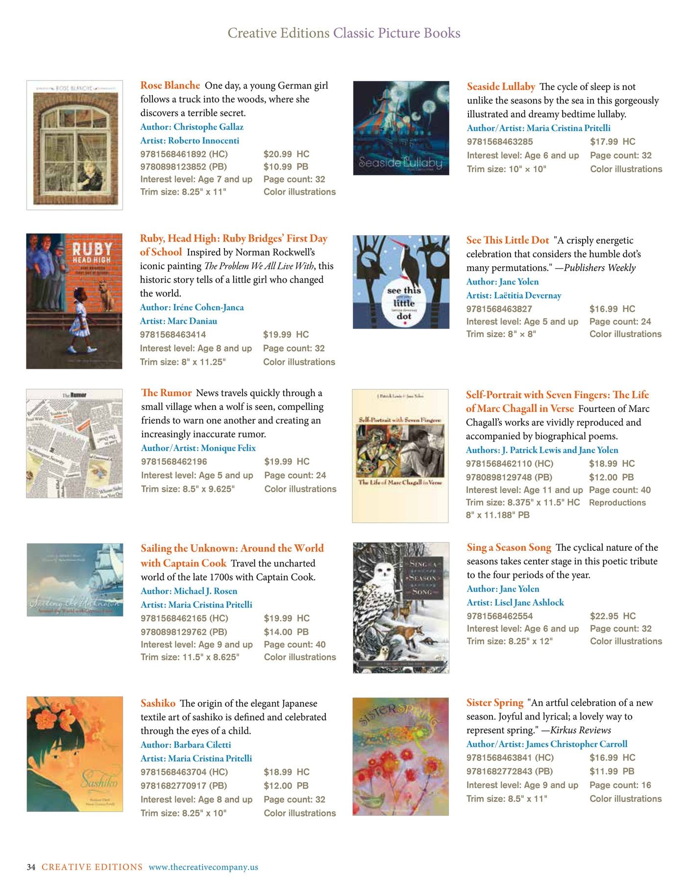 The Creative Company Fall and Winter Children's Books Catalog Weekly Ad January 1 - December 31, 2026