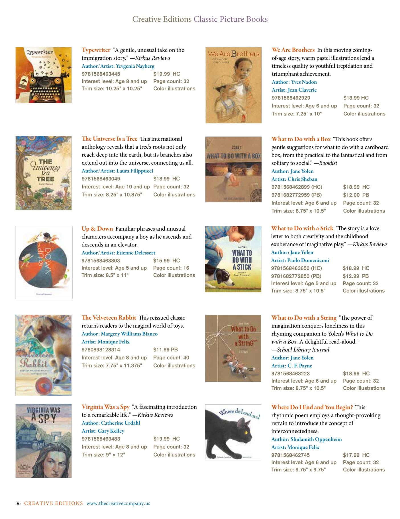 The Creative Company Fall and Winter Children's Books Catalog Weekly Ad January 1 - December 31, 2026