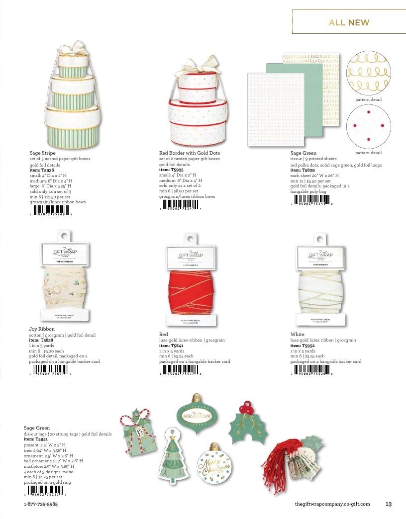 The Gift Wrap Company Fall Gift Wrap Catalog Weekly Ad January 1 - December 31, 2026