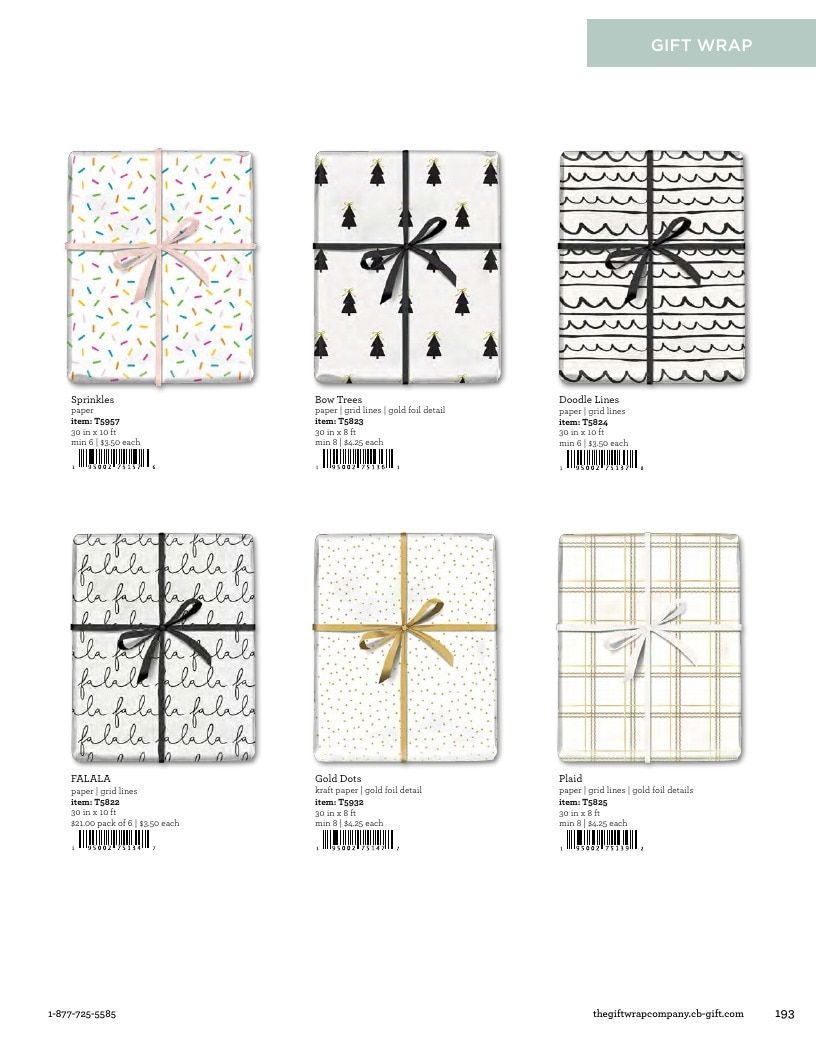 The Gift Wrap Company Fall Gift Wrap Catalog Weekly Ad January 1 - December 31, 2026