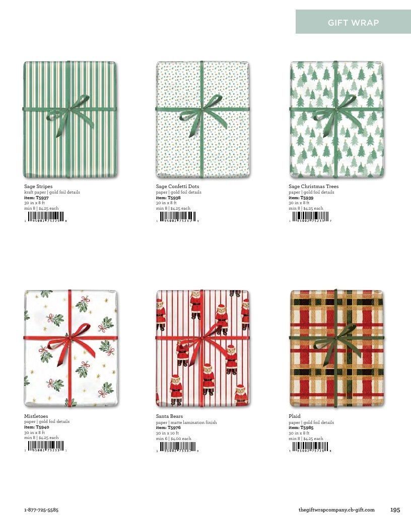 The Gift Wrap Company Fall Gift Wrap Catalog Weekly Ad January 1 - December 31, 2026