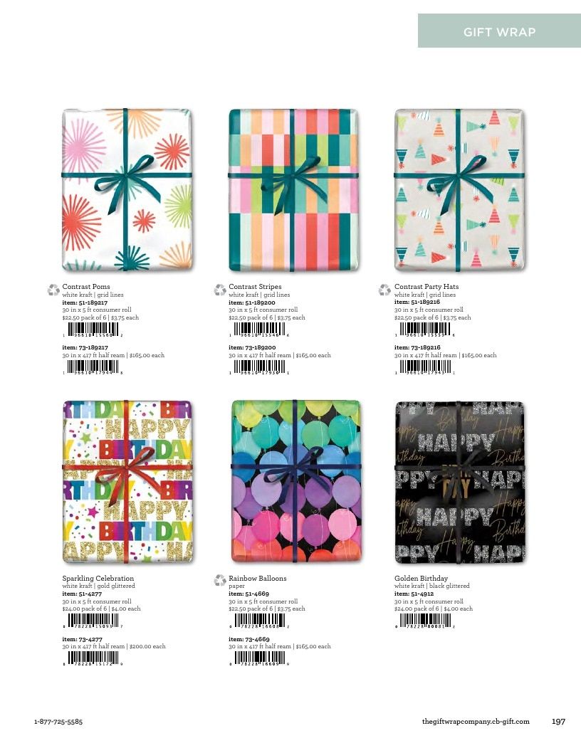 The Gift Wrap Company Fall Gift Wrap Catalog Weekly Ad January 1 - December 31, 2026