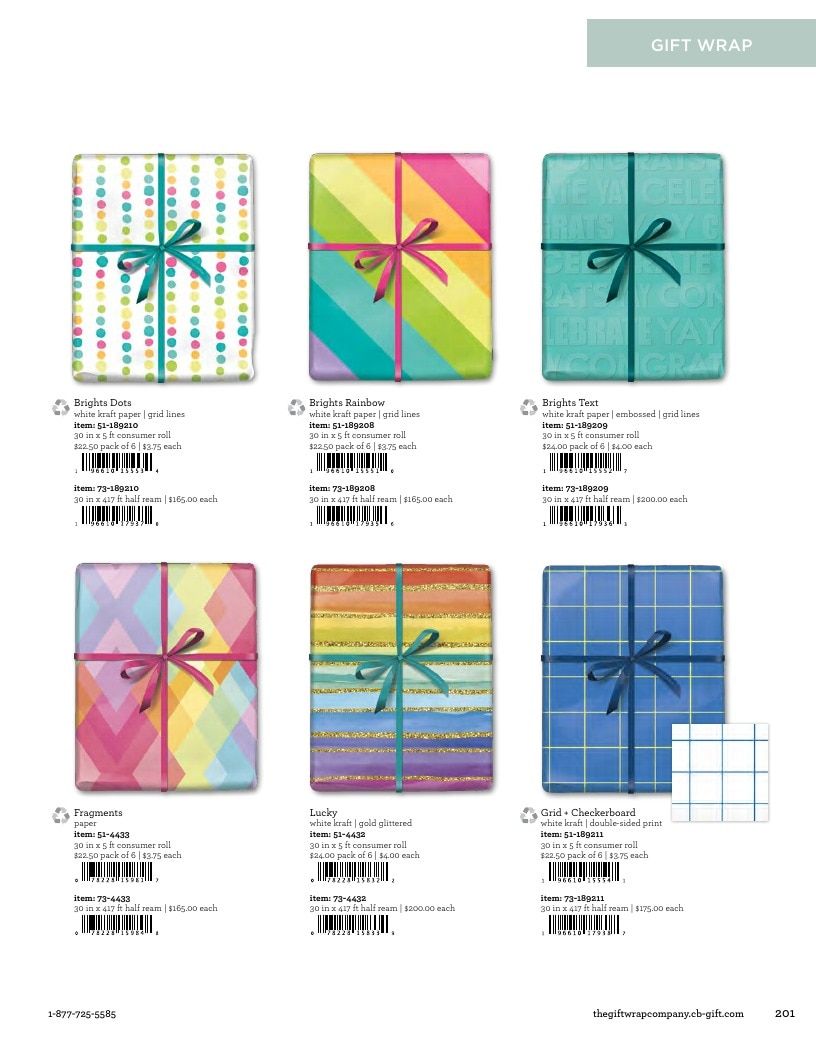 The Gift Wrap Company Fall Gift Wrap Catalog Weekly Ad January 1 - December 31, 2026