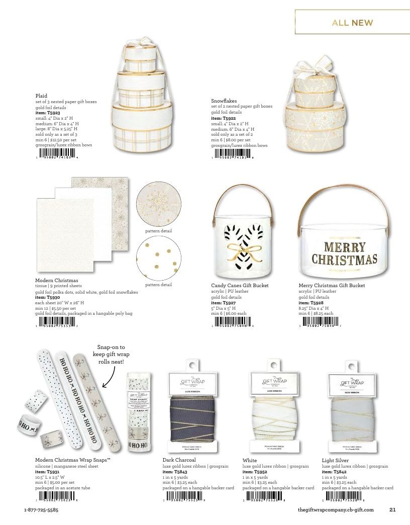 The Gift Wrap Company Fall Gift Wrap Catalog Weekly Ad January 1 - December 31, 2026