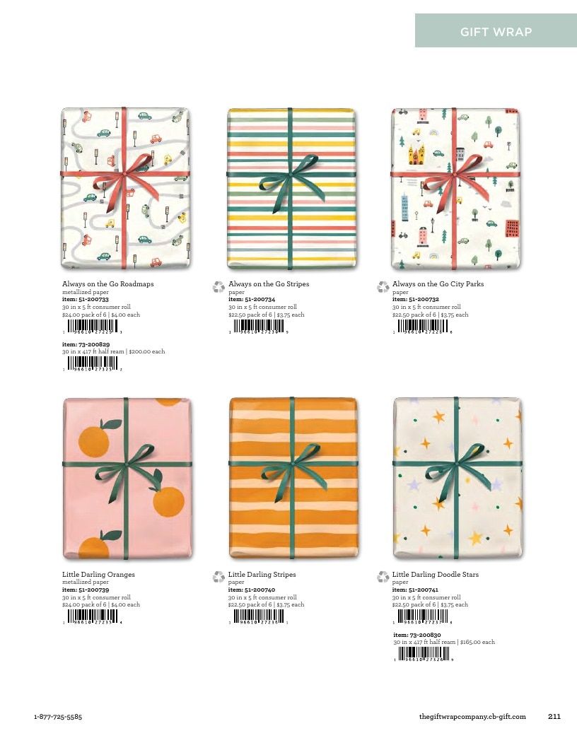 The Gift Wrap Company Fall Gift Wrap Catalog Weekly Ad January 1 - December 31, 2026