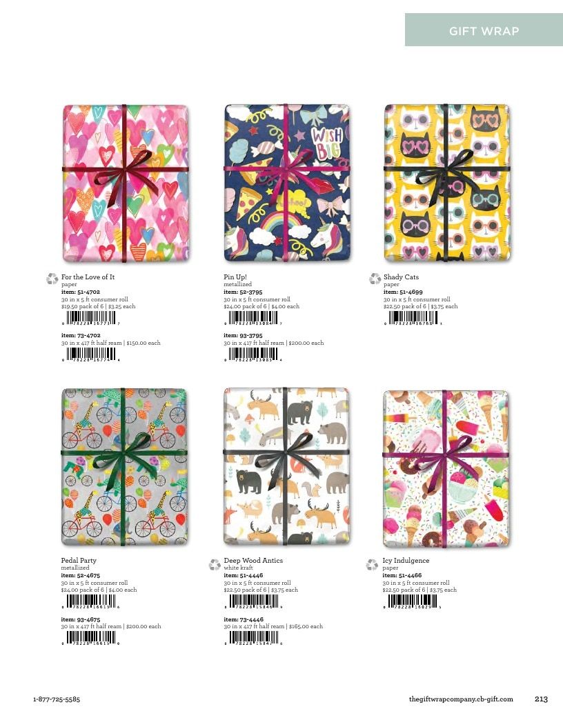 The Gift Wrap Company Fall Gift Wrap Catalog Weekly Ad January 1 - December 31, 2026