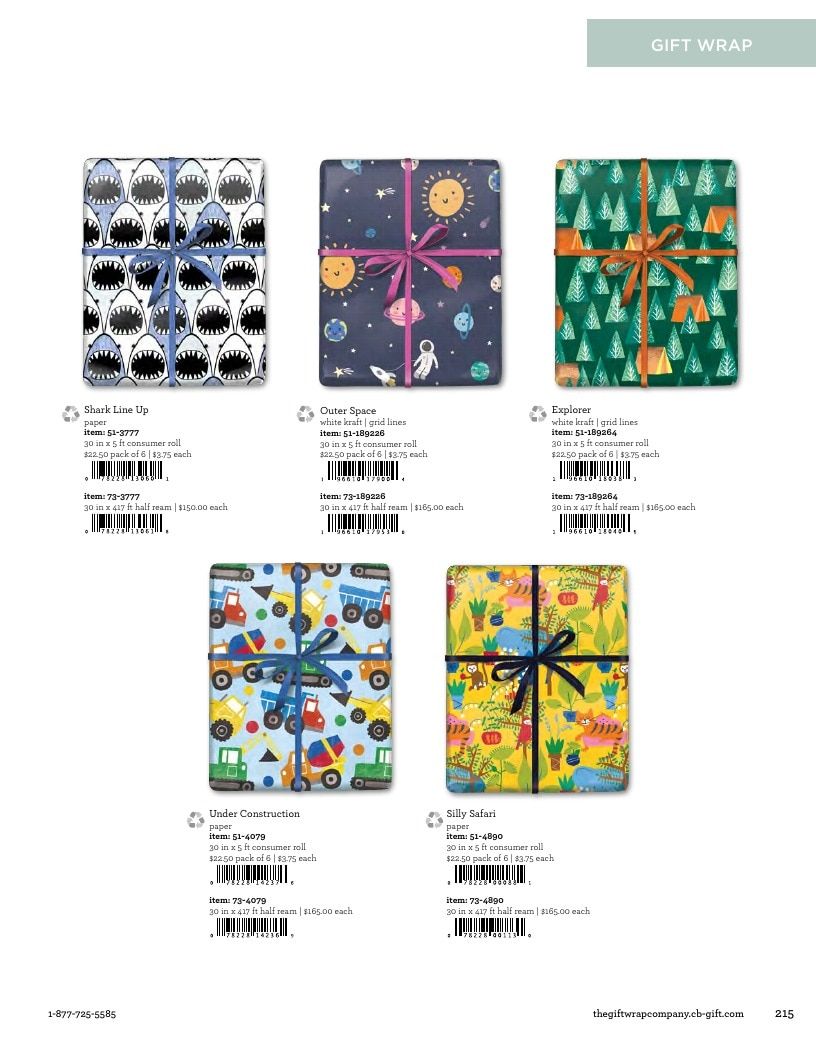 The Gift Wrap Company Fall Gift Wrap Catalog Weekly Ad January 1 - December 31, 2026