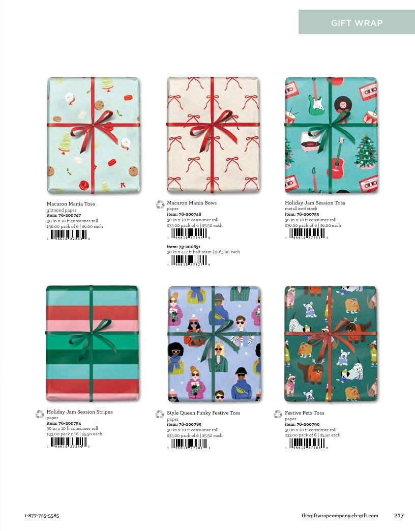 The Gift Wrap Company Fall Gift Wrap Catalog Weekly Ad January 1 - December 31, 2026