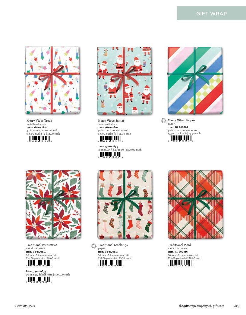 The Gift Wrap Company Fall Gift Wrap Catalog Weekly Ad January 1 - December 31, 2026