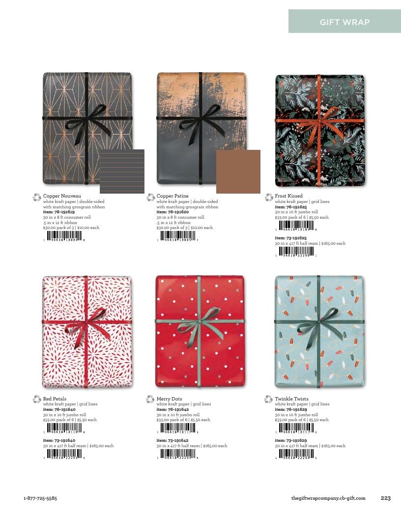 The Gift Wrap Company Fall Gift Wrap Catalog Weekly Ad January 1 - December 31, 2026