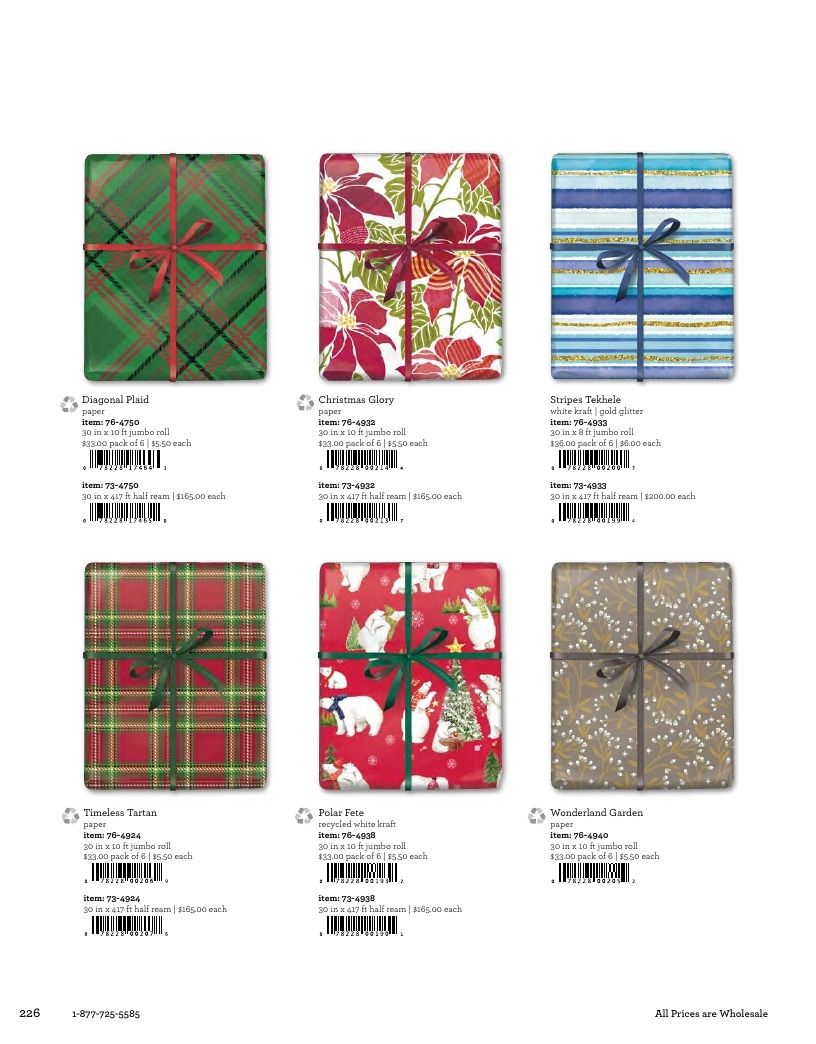 The Gift Wrap Company Fall Gift Wrap Catalog Weekly Ad January 1 - December 31, 2026