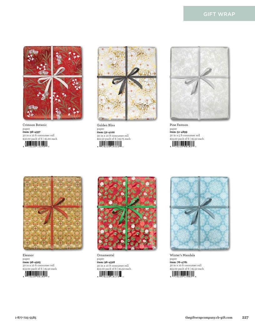 The Gift Wrap Company Fall Gift Wrap Catalog Weekly Ad January 1 - December 31, 2026