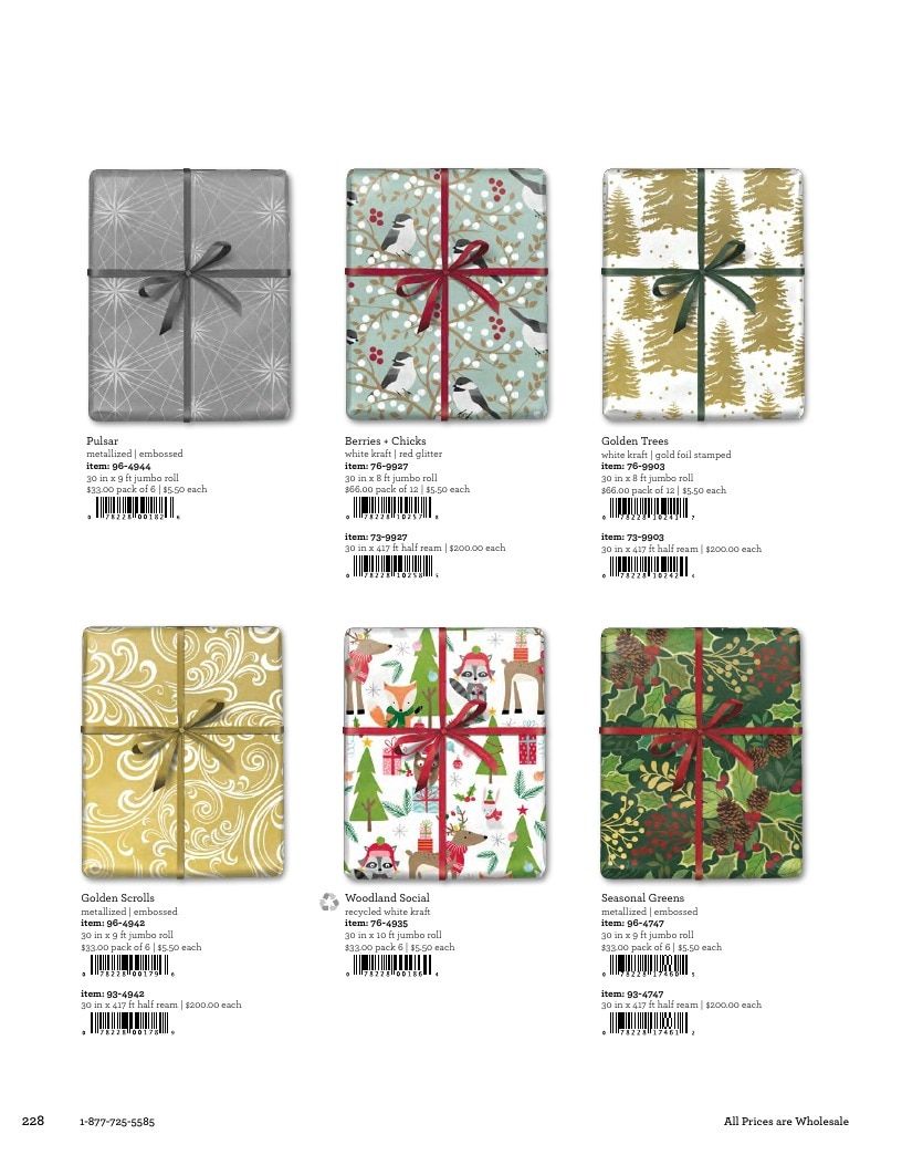 The Gift Wrap Company Fall Gift Wrap Catalog Weekly Ad January 1 - December 31, 2026