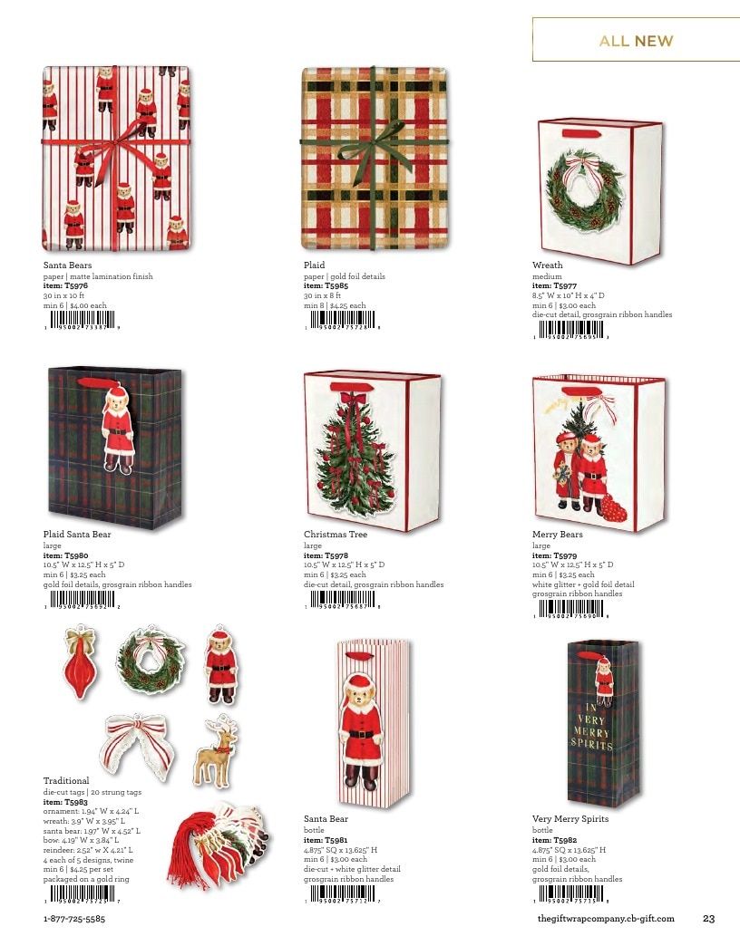 The Gift Wrap Company Fall Gift Wrap Catalog Weekly Ad January 1 - December 31, 2026