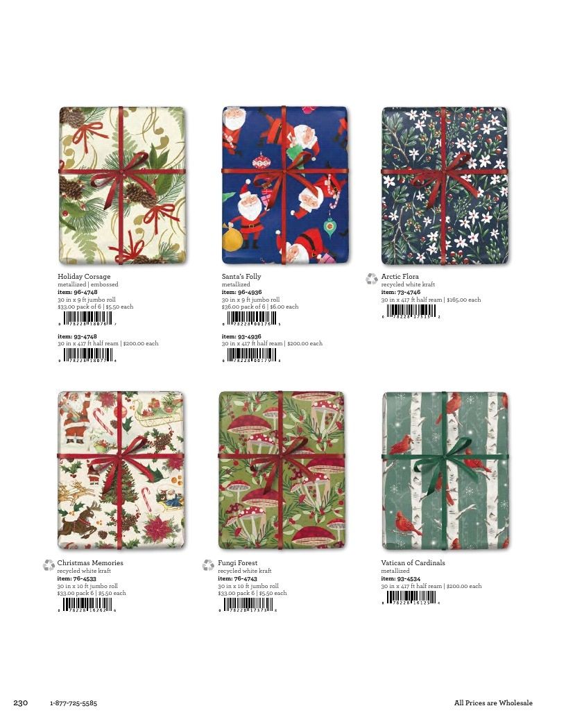 The Gift Wrap Company Fall Gift Wrap Catalog Weekly Ad January 1 - December 31, 2026