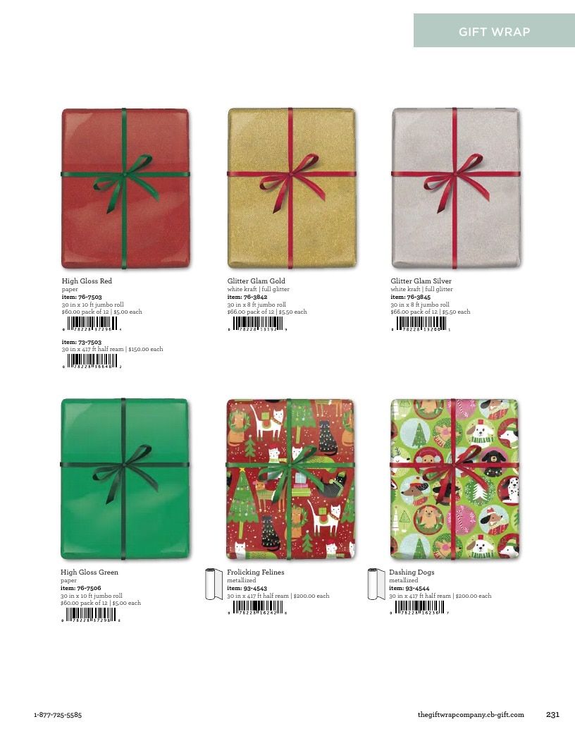 The Gift Wrap Company Fall Gift Wrap Catalog Weekly Ad January 1 - December 31, 2026