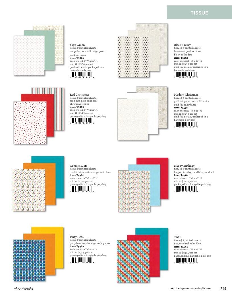 The Gift Wrap Company Fall Gift Wrap Catalog Weekly Ad January 1 - December 31, 2026