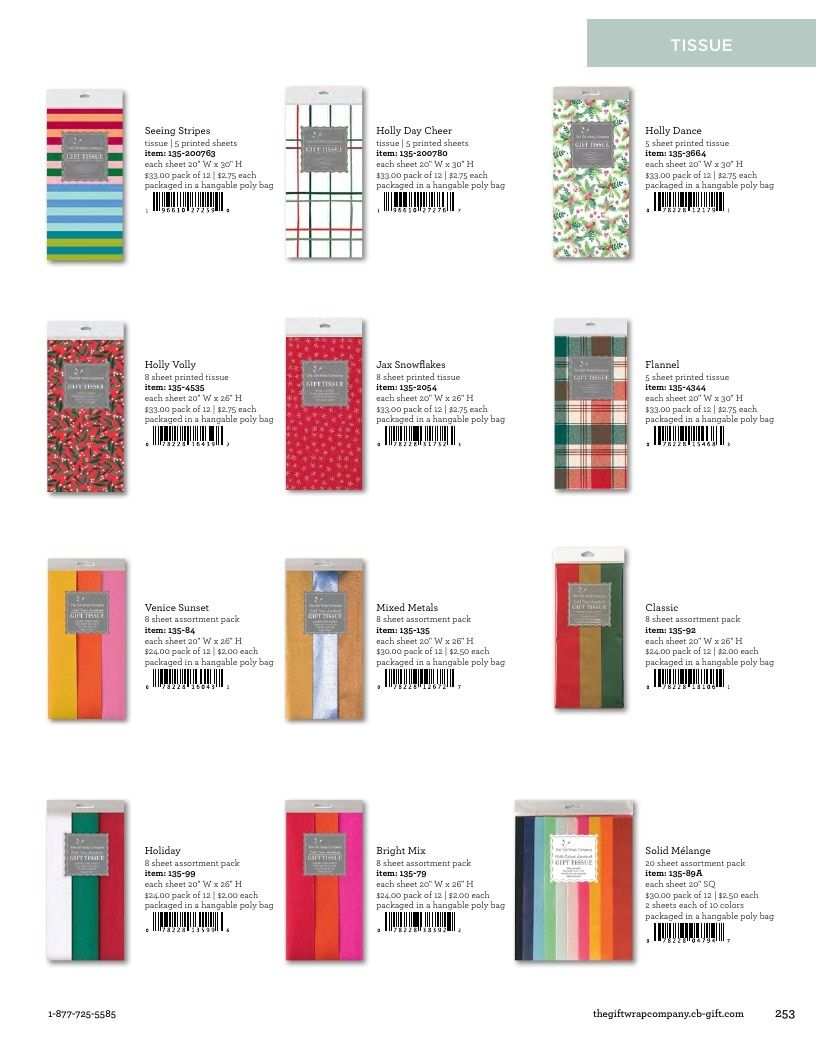 The Gift Wrap Company Fall Gift Wrap Catalog Weekly Ad January 1 - December 31, 2026