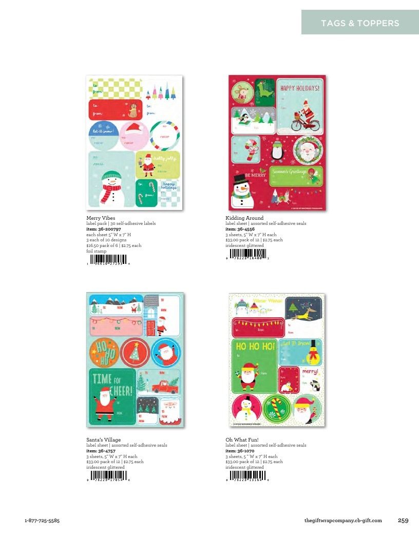 The Gift Wrap Company Fall Gift Wrap Catalog Weekly Ad January 1 - December 31, 2026