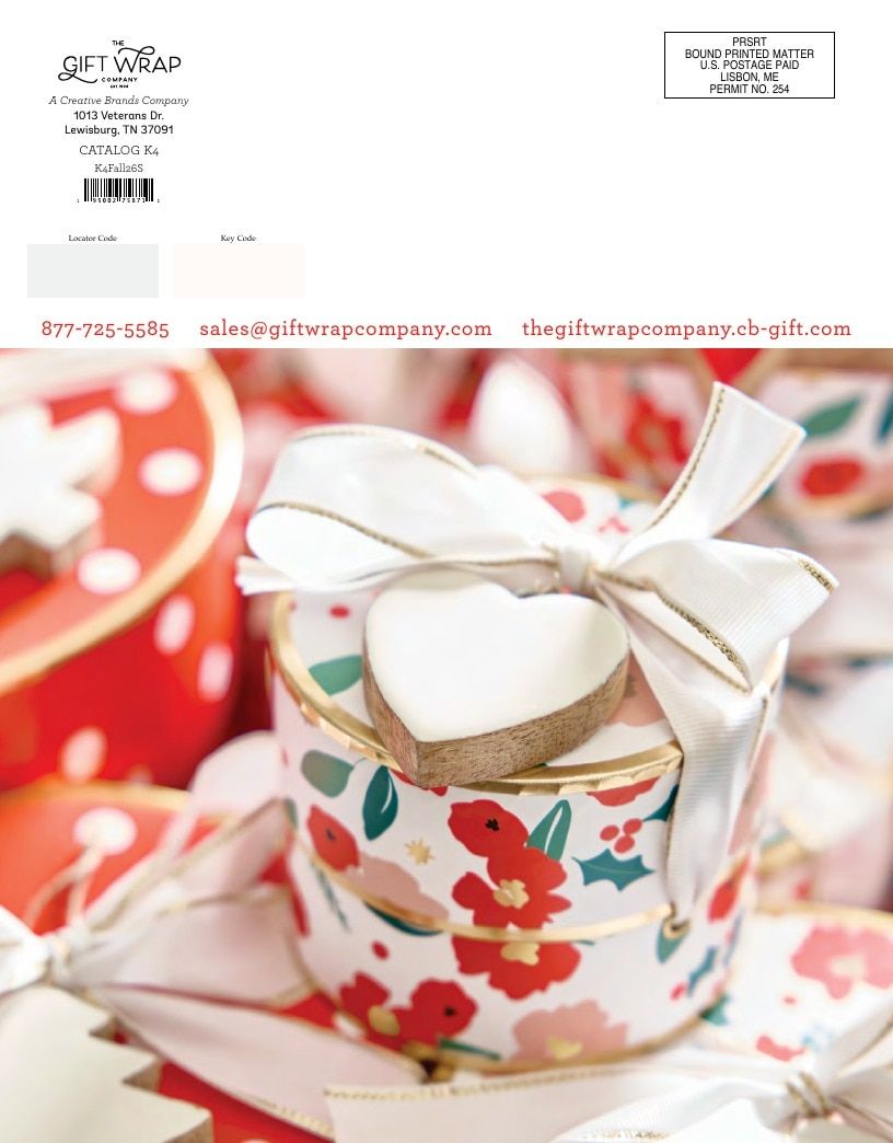 The Gift Wrap Company Fall Gift Wrap Catalog Weekly Ad January 1 - December 31, 2026