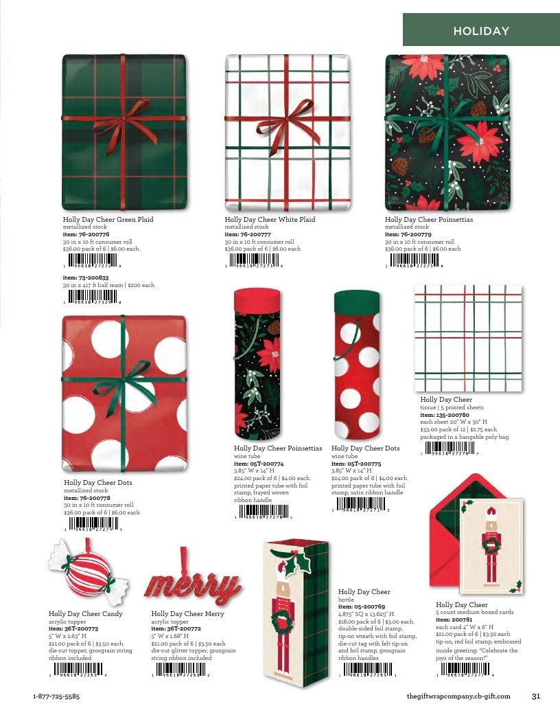 The Gift Wrap Company Fall Gift Wrap Catalog Weekly Ad January 1 - December 31, 2026