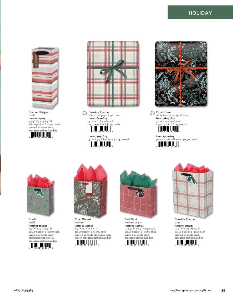 The Gift Wrap Company Fall Gift Wrap Catalog Weekly Ad January 1 - December 31, 2026