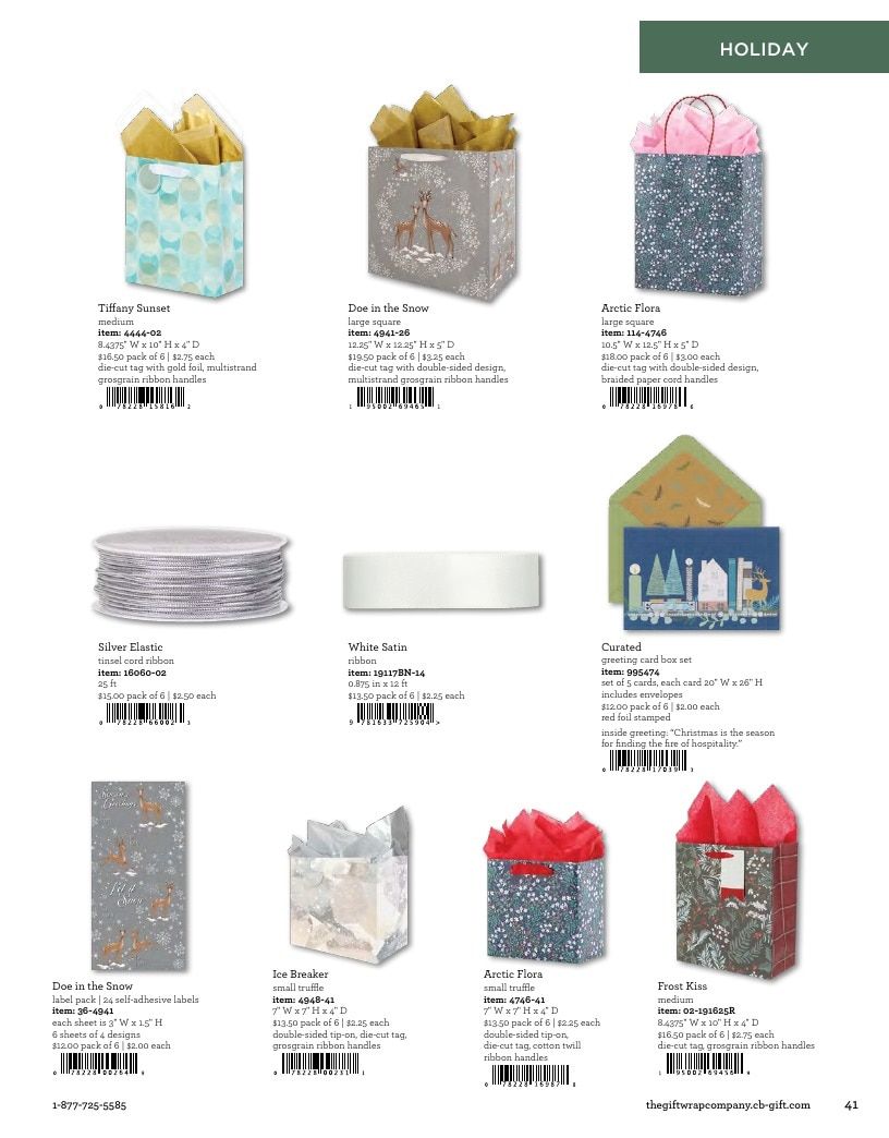 The Gift Wrap Company Fall Gift Wrap Catalog Weekly Ad January 1 - December 31, 2026