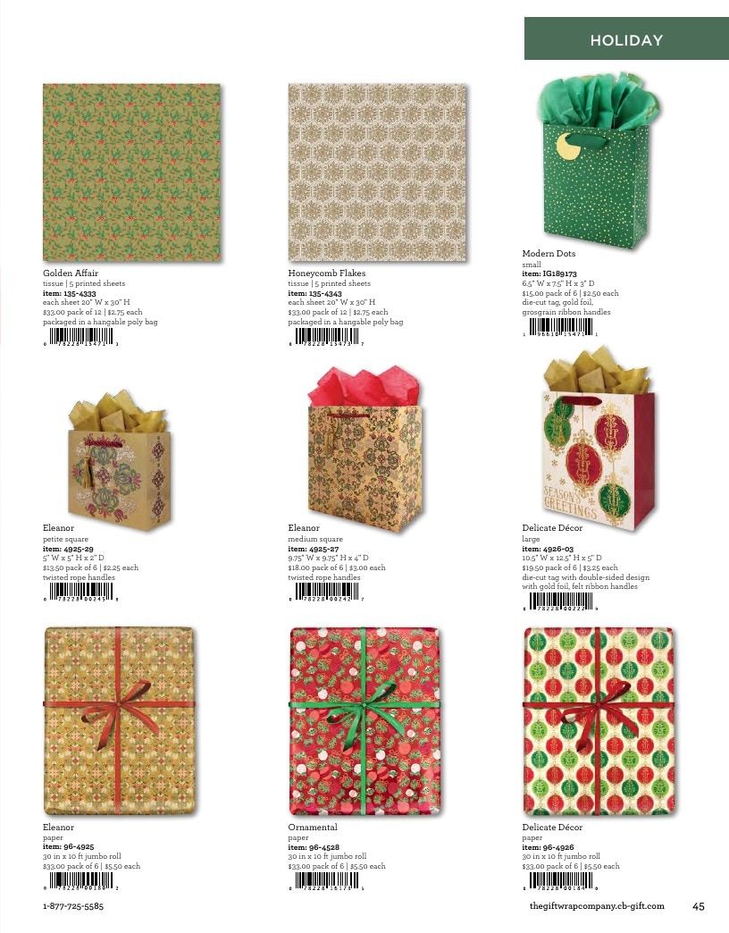 The Gift Wrap Company Fall Gift Wrap Catalog Weekly Ad January 1 - December 31, 2026