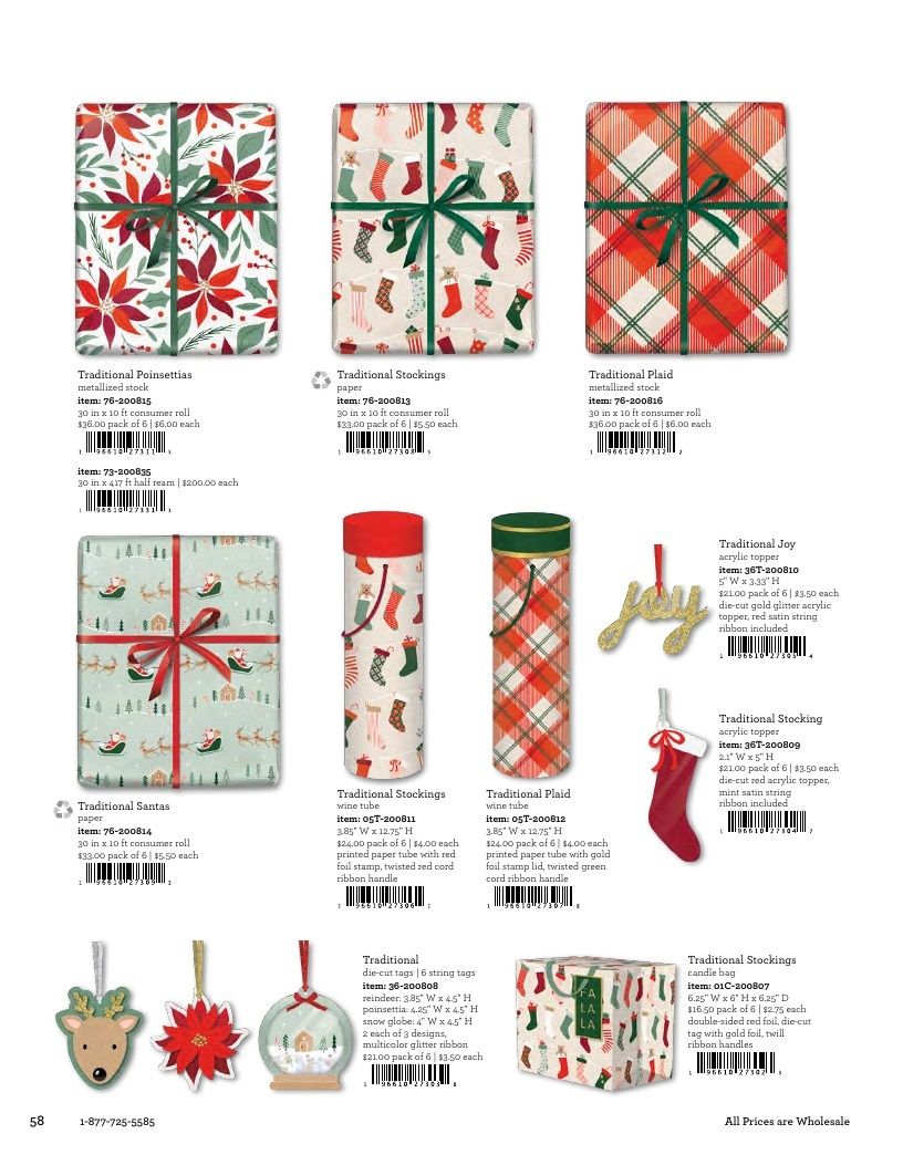 The Gift Wrap Company Fall Gift Wrap Catalog Weekly Ad January 1 - December 31, 2026