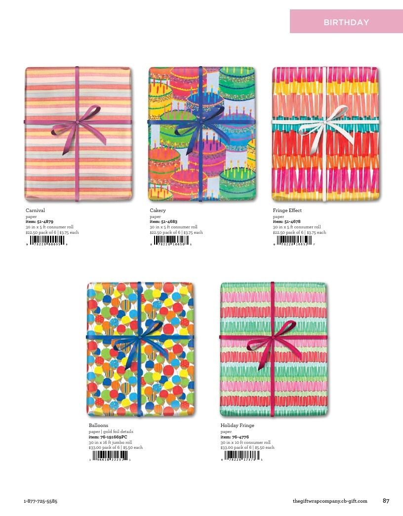 The Gift Wrap Company Fall Gift Wrap Catalog Weekly Ad January 1 - December 31, 2026