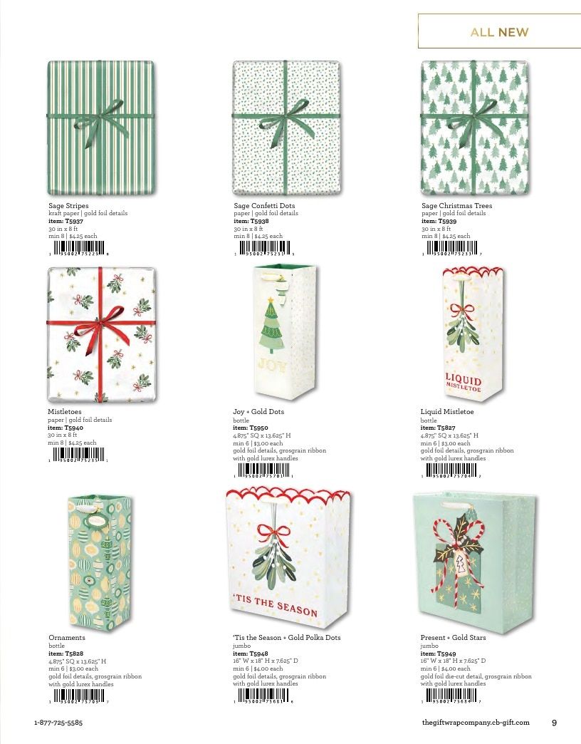 The Gift Wrap Company Fall Gift Wrap Catalog Weekly Ad January 1 - December 31, 2026