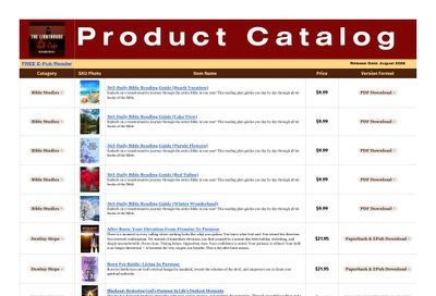 The Lighthouse Cafe Digital Products Catalog Weekly Ad January 1 - December 31, 2026