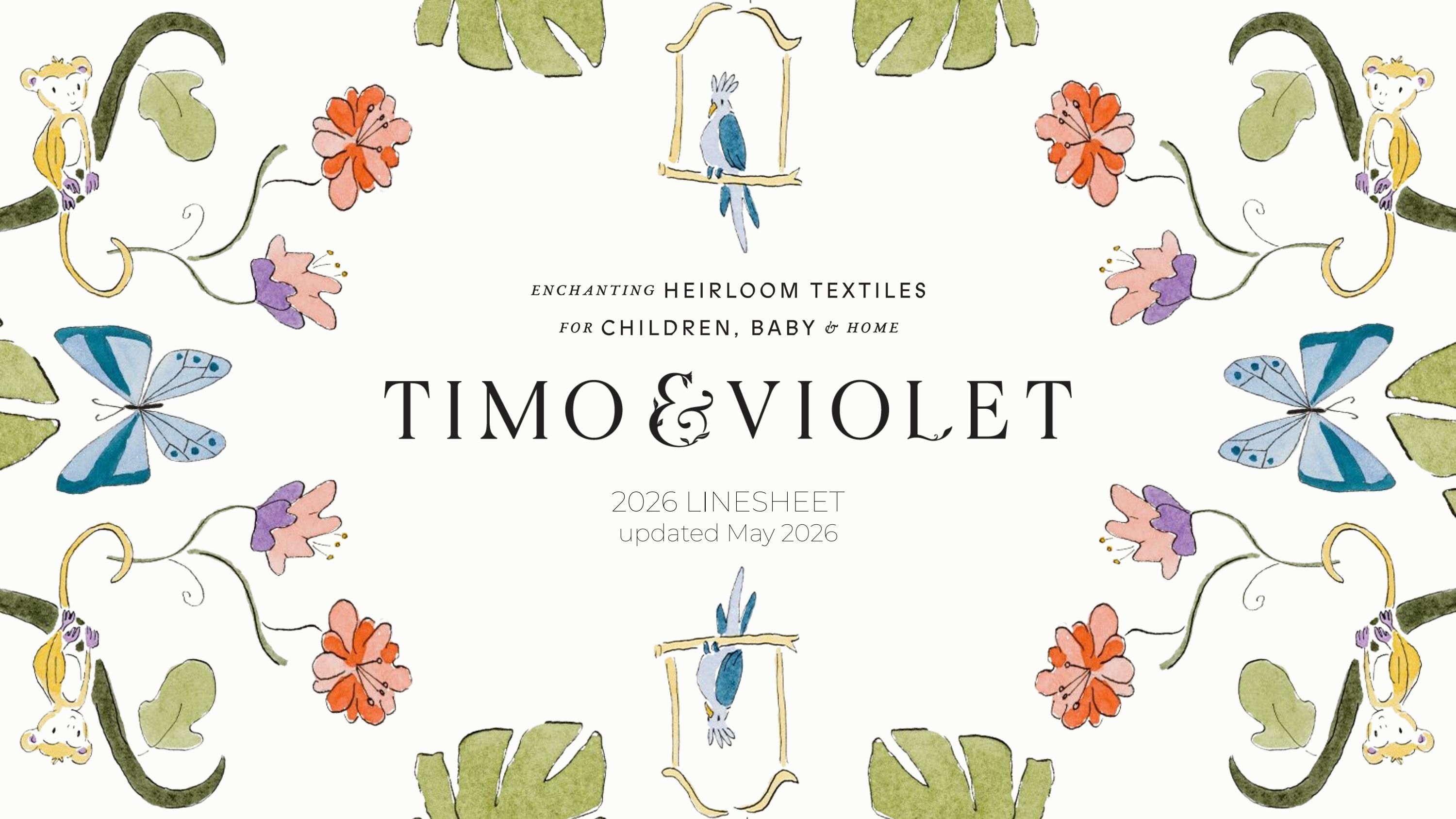 Timo & Violet Annual Product Catalog Weekly Ad January 1 - December 31, 2026
