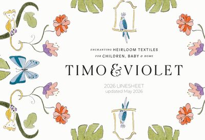 Timo & Violet Annual Product Catalog Weekly Ad January 1 - December 31, 2026